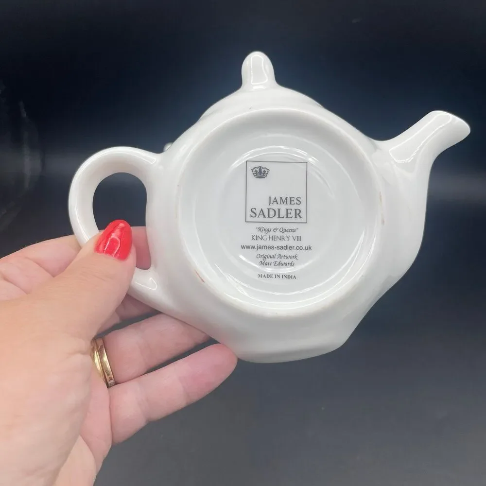 Vintage James Sadler King Henry VIII Kings & Queens Ceramic Teapot Spoon Rest
